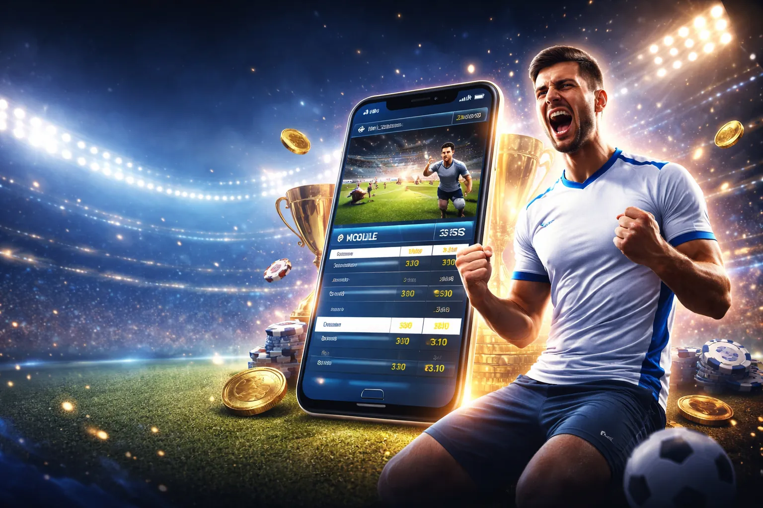 Hình ảnh một người chơi đang suy nghĩ chiến thuật game bài